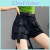 Y2k High Casual Waist Cargo Shorts Women Harajuku Loose Slim Pockets Streetwear Pants Fashion Summer Wide Leg Straight Trousures