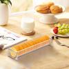 Clear Acrylic Cookie Tray Modern Design BAP-Free Round Rectangular Appetizer Serving Tray for Bread Fruits
