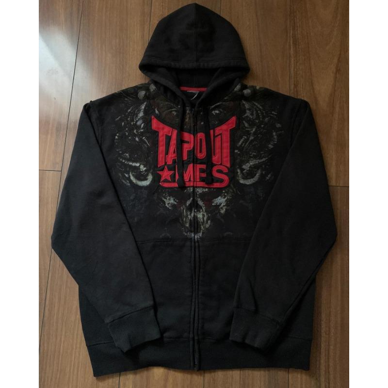 TAP OUT Ecko Vintage Y2K Streetwear Zip Up Hoodie Men Women Oversized Skull Print Hip Hop Casual Pullover Sweatshirt Unisex