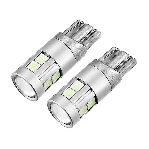 

ABSOPRO Светодиодные лампы для внутреннего освещения автомобиля Алюминиевый сплав T10 194 168 W5W 2825 3030 9SMD Синий свет 2 комплекта