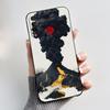 Phone Case For Itel S15/S15 Pro Candy Color Jelly Soft Shockproof Black Cover Trendy Style Painted Pattern Casing