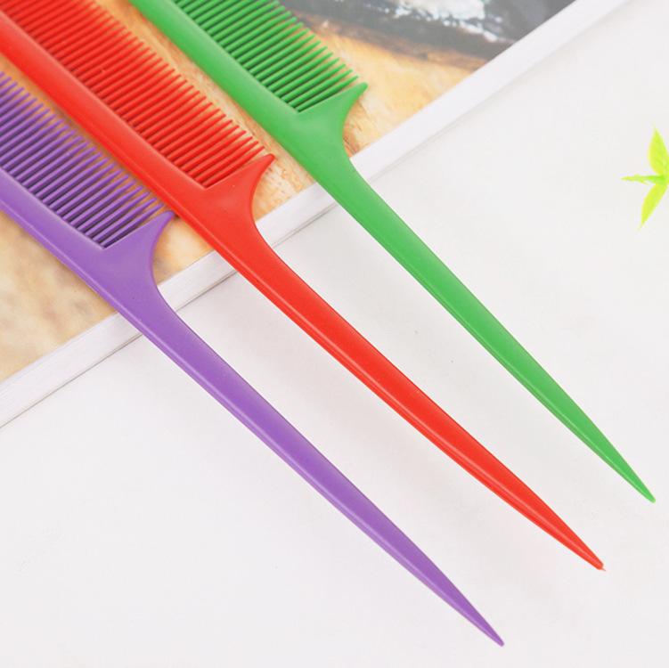 Color Long-tail Haircut Hair Comb, Pointed Tail Comb Pick Comb, Candy-colored Plastic Makeup Comb, Gift Makeup Tools