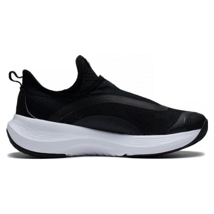 Li Ning SOFT GO Reflective Slip Resistant, Abrasion Resistant, Breathable Low top Casual Shoes Women's Black AGLT106-2
