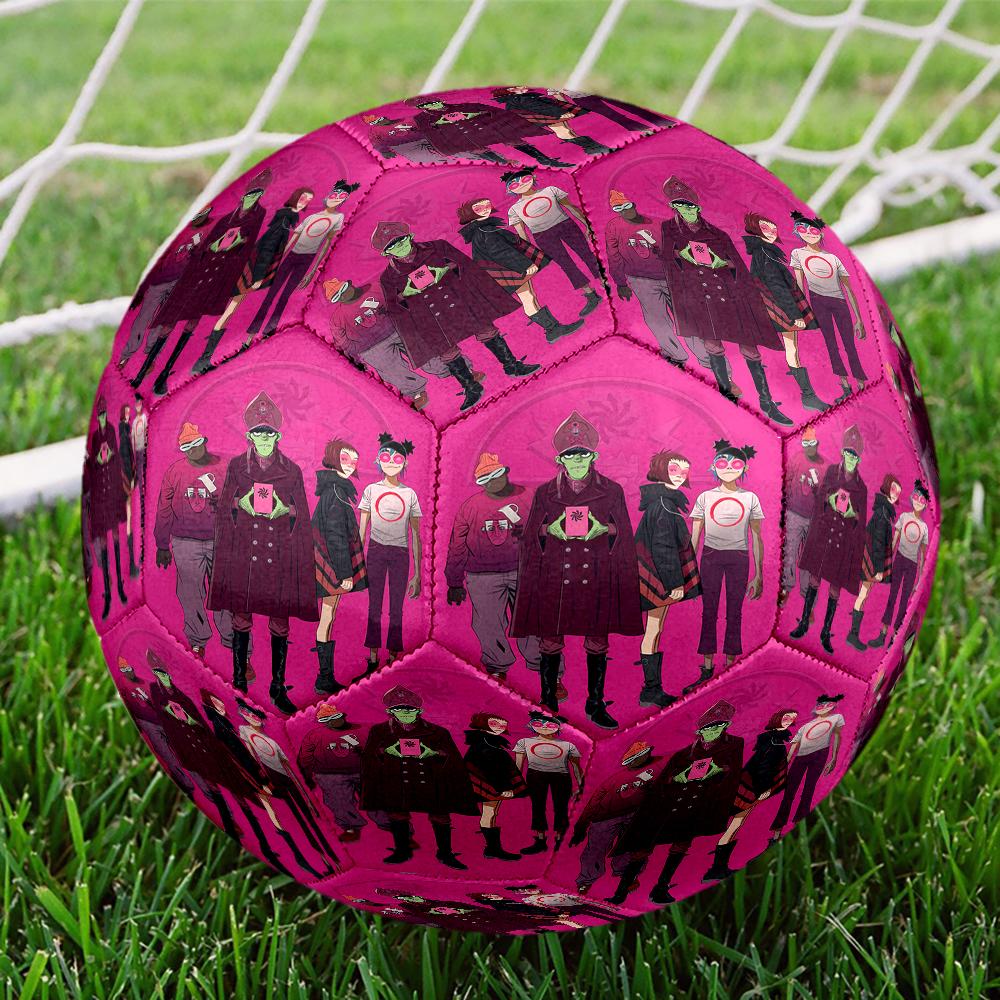 Gorillaz Theme Size 5 Soccer Ball, Suitable for Both Indoor and Outdoor Matches, a Gift Suitable for Everyone.