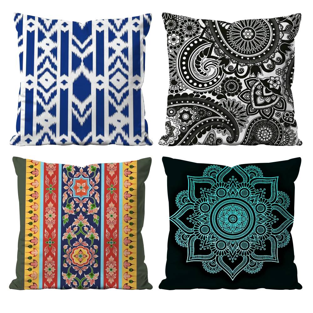 E-Ethnic Style Pillow Case Null