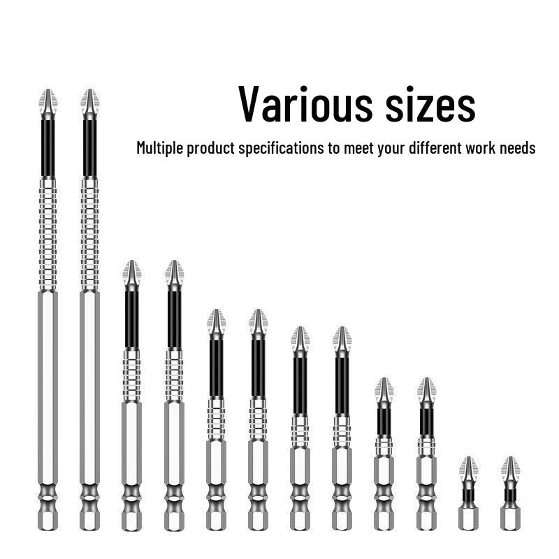 

Anti-Slip K5 Shock-Resistant S2 Bit Set with Strong Magnetic and High Hardness Phillips Screwdriver for Electric Drill Anti-slip Bit 25mm