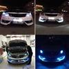 2PCS Waterproof DRL 6Chips Car Auto Decorative Flexible Daytime Running Light Driving Led Strip Headlight Fog Backup Trunk Led