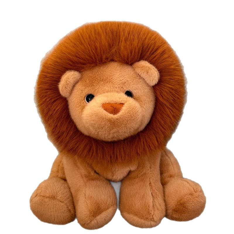 Peluche Leone Cartone Animato Carino, Bambola Realistica, Regalo di Compleanno per Bambini