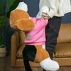 Simulation Dressing Beagles Dog Plush Toy Stuffed Lifelike Animals Beagles Hug Throw Pillow for Boy Birthday Gift Real Dog Touch