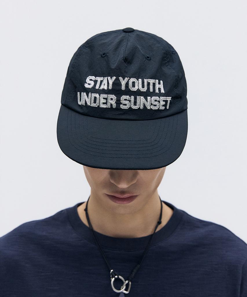 MAISON MINED Nylon Trucker Cap Navy