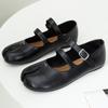 2024 Sommer Damenschuhe mit geteilter Spitze, trendige schwarze, bequeme Mary Jane Flats, hochwertige Schuhe