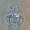 Y2K Letter Embroidery Hoodie Loose Fit Streetwear Casual Sweatshirt Women