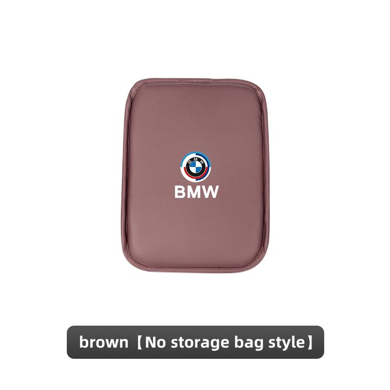 Leather Car Armrest Box Pad Auto Armrest Mat High Quality Accessorie For BMW 50th Anniversary Edition E46 E53 E90 E60 E93 E87 X5