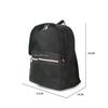 Slim Color Block Canvas Backpack - Unisex, Large Capacity, Lightweight, Casual & Business Use