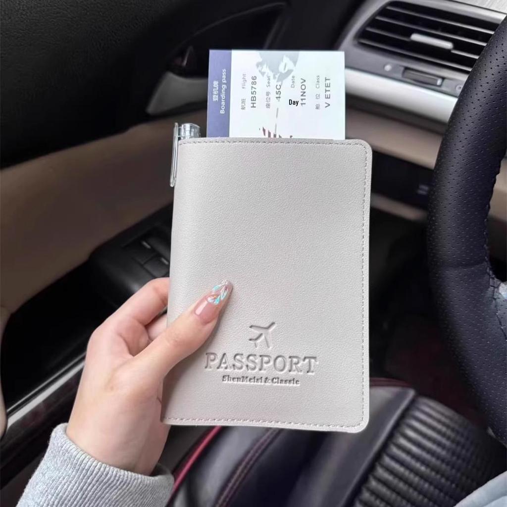 Multi-Function Leather Passport & Document Holder with Anti-Theft Features