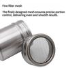 1PC stainless steel dusting can seasoning bottle dense hole loose powder sieve coffee sieve cylinder baking flour bottle sugar powder sieve