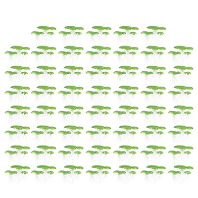 54PCS Plastic Fish Tanks Floating Decorations Floating Duckweed Aquarium Breeding Decoration