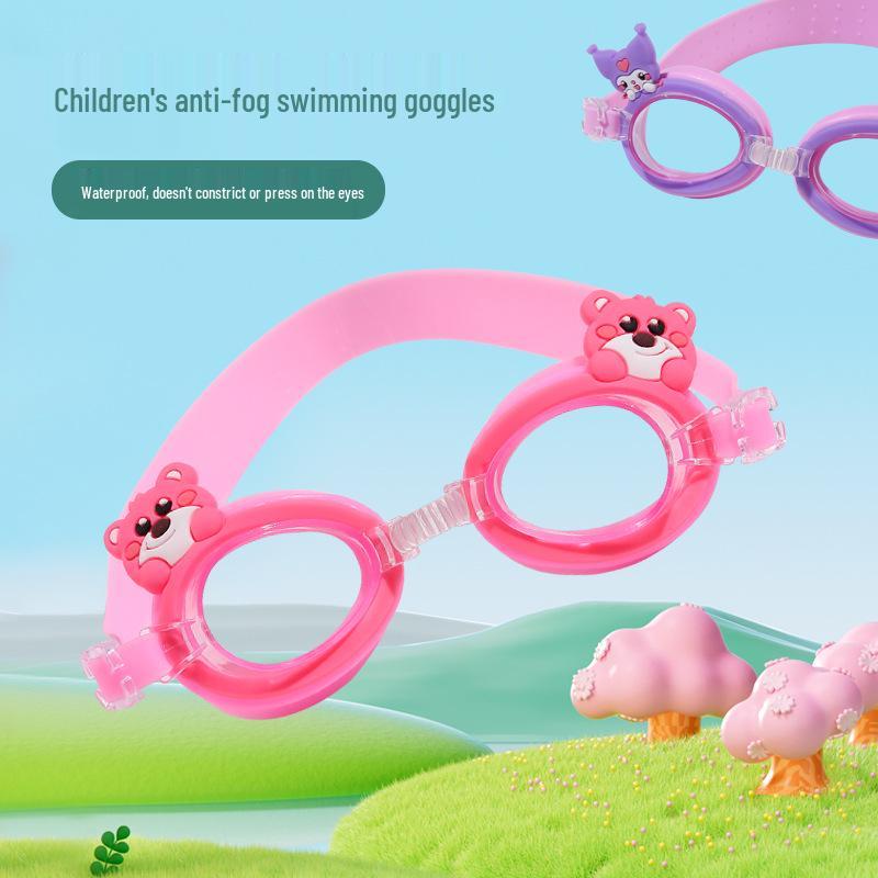 Unicorn Anti-Fog Kids' Swim Goggles with Adjustable Cartoon Strap