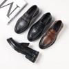 Leather shoes men's genuine leather one-pedal fashion casual Doudou shoes autumn and winter foot cover British style versatile shoes 41018-W