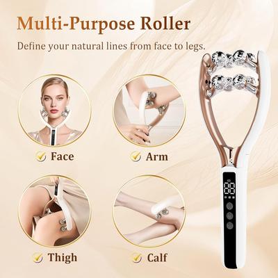 EMS Roller Face-Slimming Artifact V-Face Beauty Facial Massager For Firming And Lifting The Face for Puffiness Fine Lines 2026