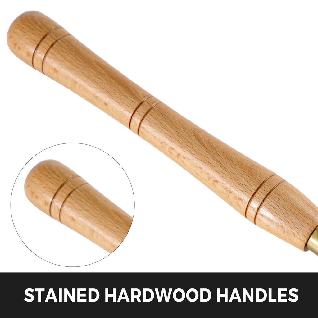 Hss Lathe Chisel Set 8 Piece Steel Brass Ferrules Wooden Case W One Chisel