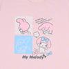 Sanrio My Melody Übergroßes Polyurethan-T-Shirt (607681) - Körper 65% Polyester, 35% Baumwolle; Rippe 62% Polyester, 33% Baumwolle, 5%
