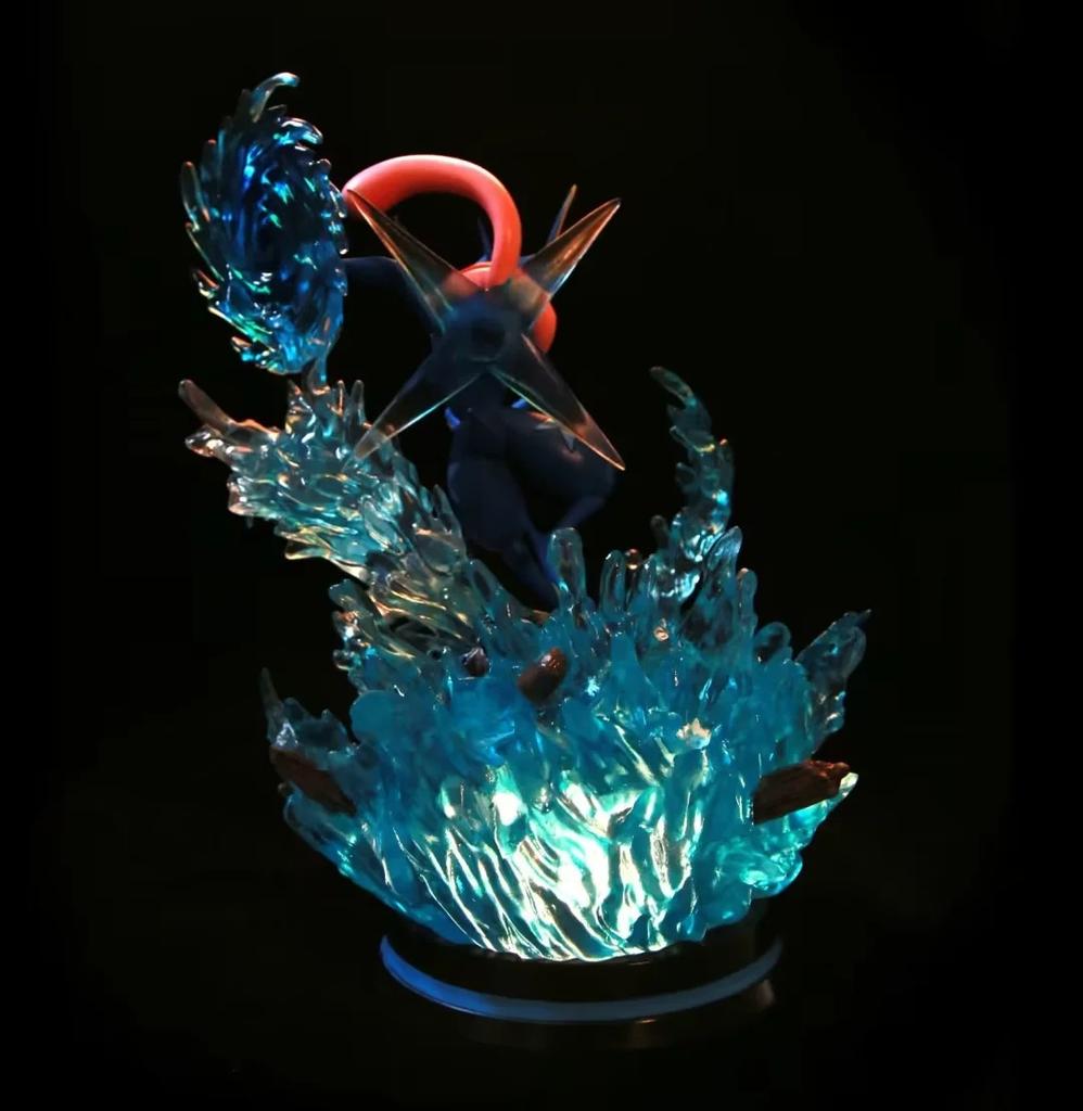 Anime  Frogadier Froakie Greninja Evolution Ver. GK PVC Action Figure Game Statue Collectible Model Kids Toys Doll Gifts