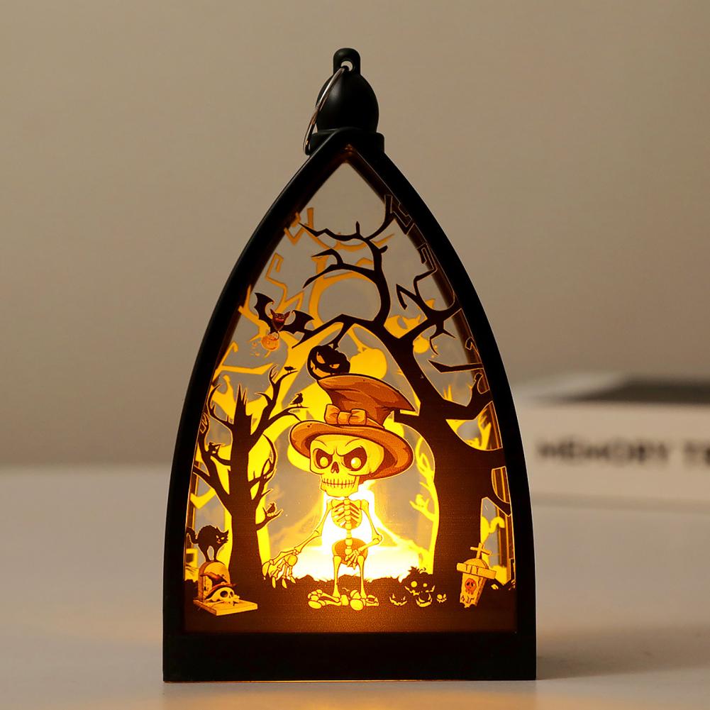 Led Lantern Battery Powered Led Night Lamp for Halloween Party Decoration Photography Prop Electronic Candle Light Bedside Light