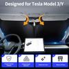 Upgraded Sunshade, Improved UV Protection Fabric, Foldable Front Sun Shade,  Accessories For Tesla Model 3/Y/Y Juniper 2016 To 2026