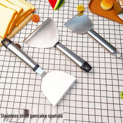 Stainless Steel Teppanyaki, Barbecue, Pancake, Crepe, and Fried Egg Spatula - Household Kitchen Tool