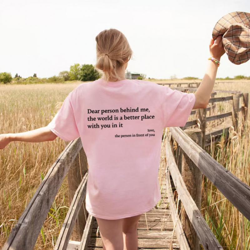2025 cross-border European beautiful women's top crew neck letter printed cotton short-sleeved T-shirt women's pure cotton top