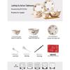 JingJingRS Lanting Xu Japanese Ceramic 10-Piece Dinnerware Set