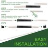 RVGUARD RV Screen Door Cross Bar Handle Adjustable From 21-5/8 Inch To 28-5/8 Inch With Sturdy And Secure Non-Slip Grip
