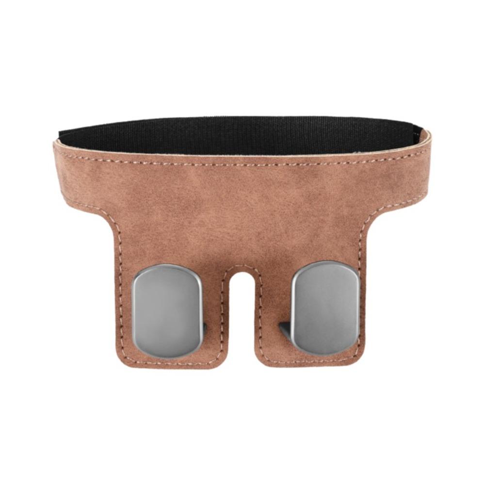 Wear-Resistant Car Headrest Hook High Load-Bearing Auto Back Seat Storage Hook Handbag Brown Metal Hook