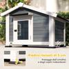 Dog Kennel Outdoor Wooden Dog House, 98x76x69.5cm