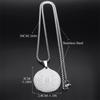Eight Auspicious Treasures Six Character Mantra Lotus Medal Necklaces for Men Women Stainless Steel Eight-Treasure Lotus Jewelry