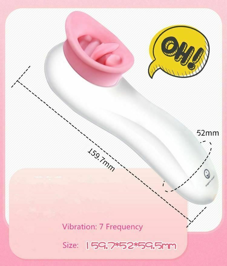 7 Mode Licking Tongue Clitoral Woman Nipple Oral Adult Sex Toy Clitoral s