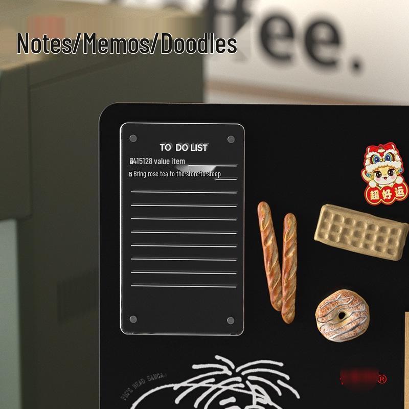 Magnetic Desktop Blackboard Memo Board - Erasable & Free-Standing for Office Use