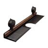 Walnut Finish Suction Cup Bathroom Shelf No Drill Shower Shelf Bathroom Organizer  Bedroom