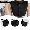 Damen Falscher Kragen Dekoration Halbe Hemden Bluse für Outfits Bekleidung