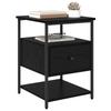 Nightstand Set of 2 Black Oak Effect 40 X 42 X 56 Cm