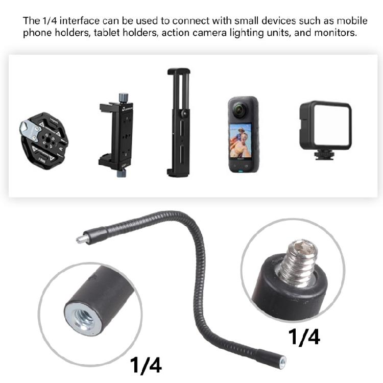 Flexible 28cm 35cm 48cm Camera Extension Stick Extender Tube With 1/4in Screw For Tripods And Selfie Sticks