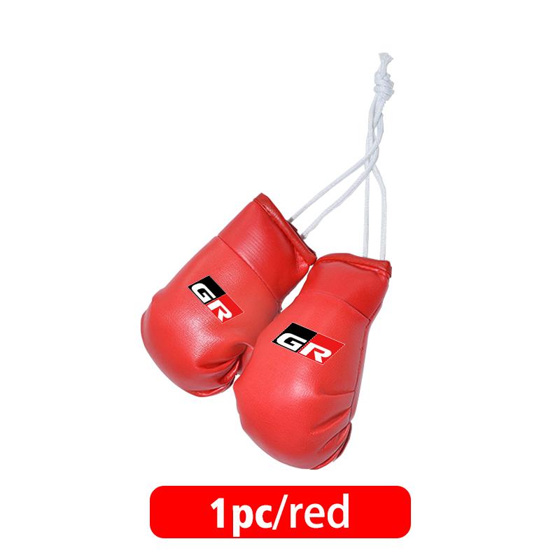 

For Toyota Car Style Boxing Gloves Key Chains Hanging Rearview Mirror Pendant Ornaments Crown GR Sport Corolla YARIS Auris C-HR