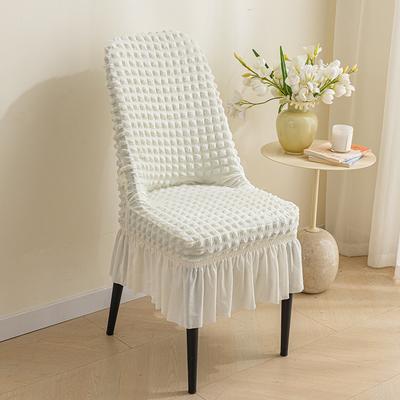Elastic and Minimalist Dining Table Chair Cover Versatile and Non Slip Household Thickened Bubble Wrap Curved Chair Cover