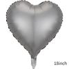 18 Inch Metallic Color Love Balloon Pentagram Aluminum Film Balloon Wedding Party Decoration Metallic Luster Color Balloon