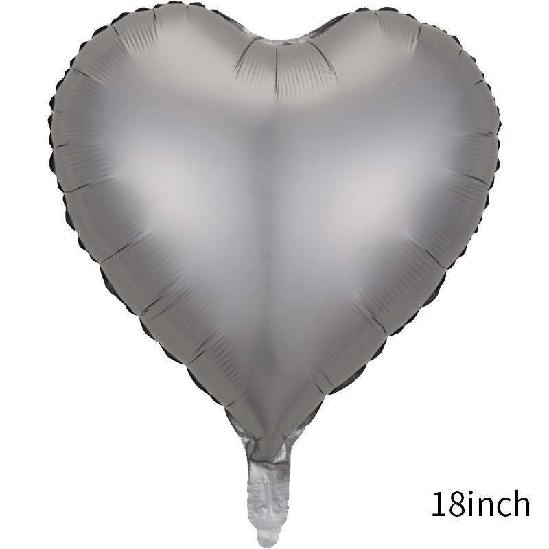 18 Inch Metallic Color Love Balloon Pentagram Aluminum Film Balloon Wedding Party Decoration Metallic Luster Color Balloon