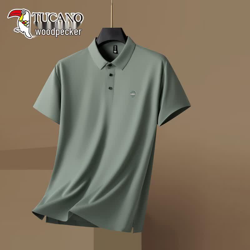 TUCANO Men's Plus Size Seamless Polo Shirt