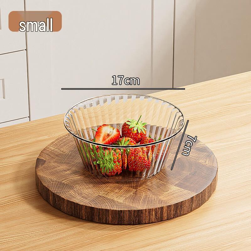 Набор прозрачных стеклянных салатниц и десертных пиал ZISIZ