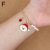 Christmas Bracelet Xmas Tree Santa Claus Snowman Snowflake Fashion Jewelry Oranments