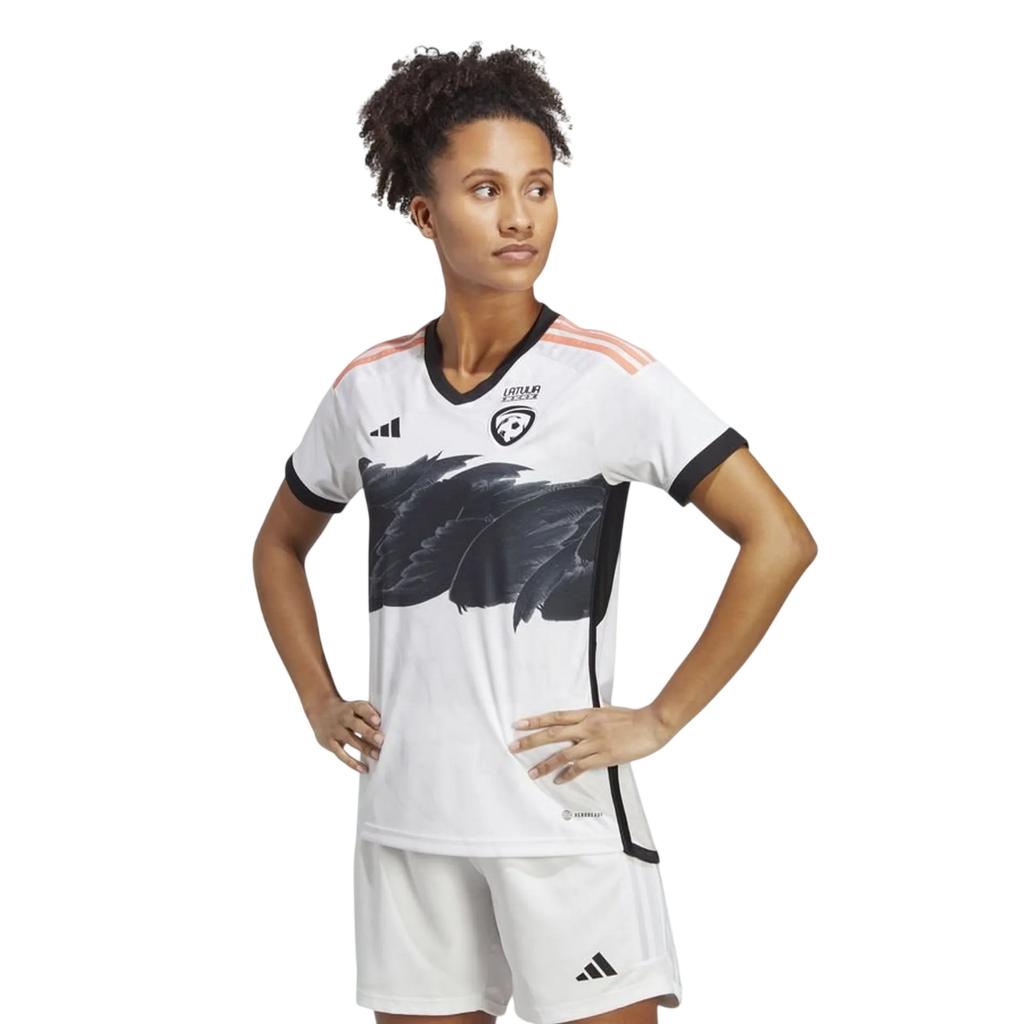 adidas Womens/Ladies Latvia V Neck Football Jersey